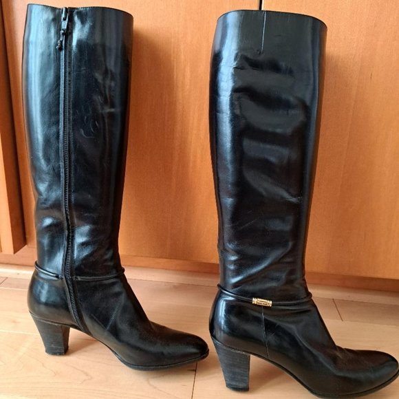 Salvatore Ferragamo Tall Leather Boots - Picture 3 of 7